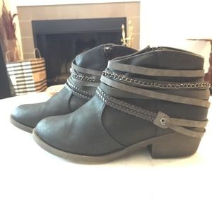 Black ankle boots